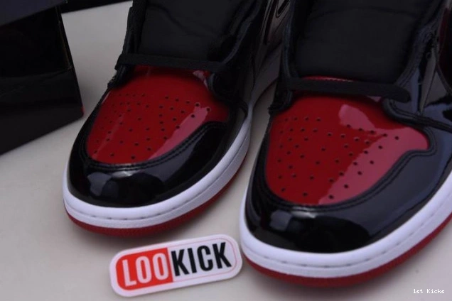 1st Kicks OG Jordan Patent 555088-063 1 Bred High Air 0702